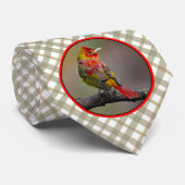 Scarlet Tanager Molting - Originele foto Stropdas (Opgerold)