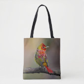 Scarlet Tanager Molting - Originele foto Tote Bag (Voorkant)