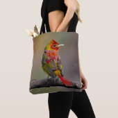 Scarlet Tanager Molting - Originele foto Tote Bag (Dichtbij)
