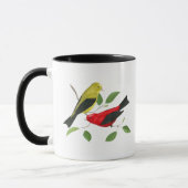 Scarlet Tanagers Bird Art Mok (Links)