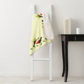 Scarlet Tanagers Bird Art Sherpa Blanket Sherpa Deken (In situ)