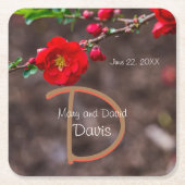 Scarlet Top bruiloft Onderzetters (Voorkant)