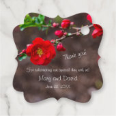 Scarlet Top Wedding Bedankjes Labels (Achterkant)