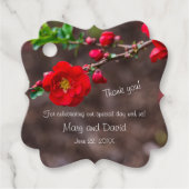 Scarlet Top Wedding Bedankjes Labels (Voorkant)