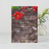 Scarlet Top Wedding Kaart (Staand voorkant)