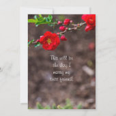 Scarlet Top Wedding Kaart (Achterkant)