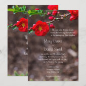 Scarlet Top Wedding Kaart (Voorkant / Achterkant)