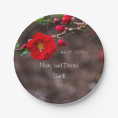 Scarlet Top Wedding Papieren Bordje (Voorkant)