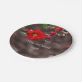 Scarlet Top Wedding Papieren Bordje (Gekanteld)