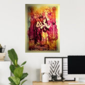 Scarlet vrouw met Baphomet Poster (Thuiskantoor)
