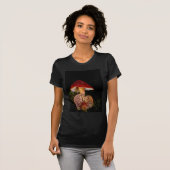 Scarlet Waxcap paddenstoel T-shirt (Voorkant volledig)