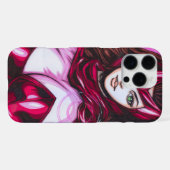 Scarlet Witch ~ Wanda Maximoff iPhone Hoesje (Achterkant horizontaal)