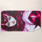 Scarlet Witch ~ Wanda Maximoff Strandlaken (Voorkant)