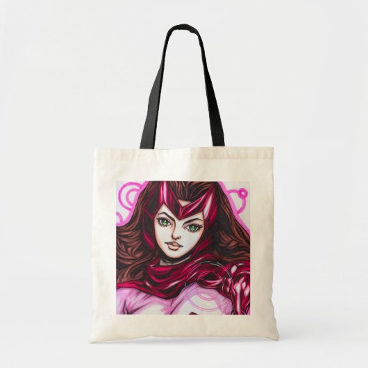 Scarlet Witch ~ Wanda Maximoff Tote Bag (Voorkant)
