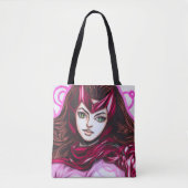 Scarlet Witch ~ Wanda Maximoff Tote Bag (Voorkant)