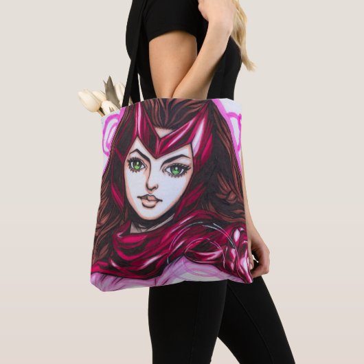 Scarlet Witch ~ Wanda Maximoff Tote Bag (Dichtbij)