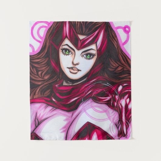 Scarlet Witch ~ Wanda Maximoff Wandkleed (Voorkant)