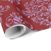 Scarletphylo Elegant Royal Damask Cadeaupapier (Rol Hoek)