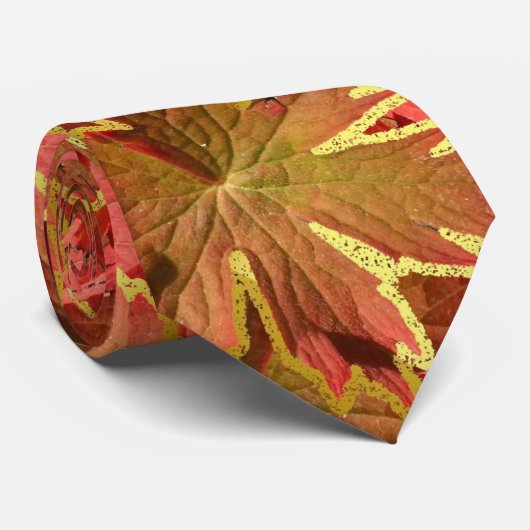 Scarlett Autumn Leaves Stropdas (Opgerold)