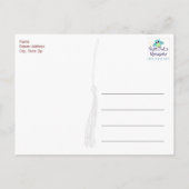 Scarlett en Grey Afstuderen bedankt Briefkaart (Achterkant)