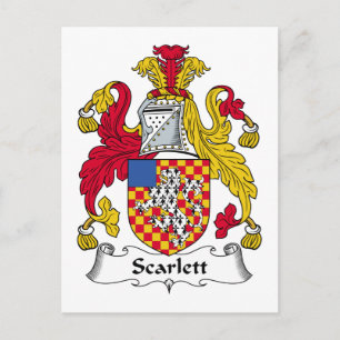 Scarlett Family Crest Briefkaart