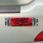 Scarlett Gypsy Glam Metal Rock Band Bumpersticker (Op auto)