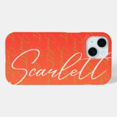 Scarlett Herhalende Naam Patroon Case-Mate iPhone Case (Achterkant (horizontaal))