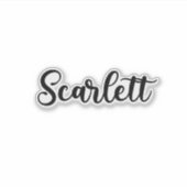 Scarlett Naam - Handgeschreven kalligrafie Sticker (Voorkant)