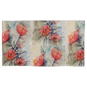 Scarlett poppy set kussensloop (Voorkant-Links)