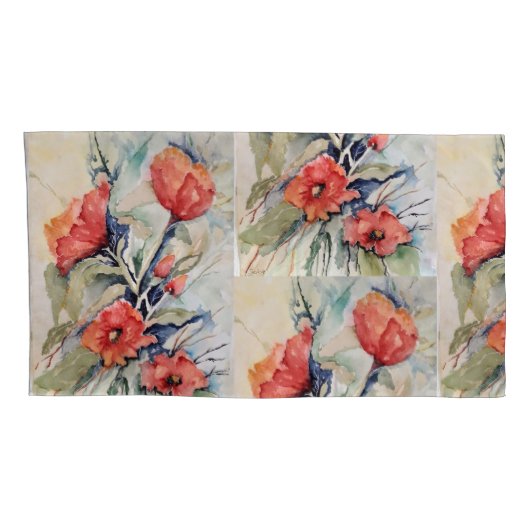 Scarlett poppy set kussensloop (Achterkant-Rechts)