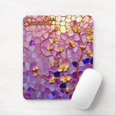 SCARLETT ~ Sweet Mauve Pattern ~ Mousepad Muismat (Met muis)