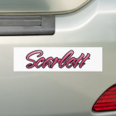 Scarlett vervaagde roze Aufkleber Sticker (Op auto)