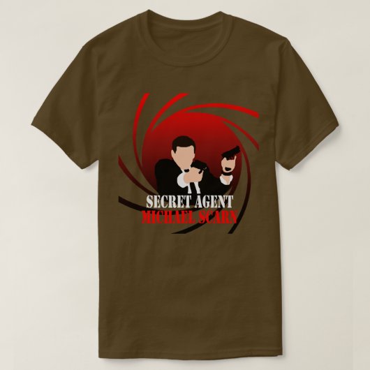 Scarn van geheim agent t-shirt (Design voorkant)