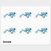 Scarper. Ronde Sticker (Vel)