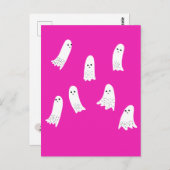 Scarry Halloween Ghosts Scandi Spooky Design Briefkaart (Voorkant / Achterkant)