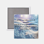 Scars Into Scars - Resilience Affirmation Art Magneet (Voorkant / Achterkant)