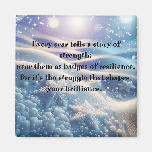Scars Into Scars - Resilience Affirmation Art Magneet (Voorkant)