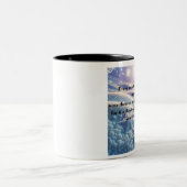 Scars Into Scars - Resilience Affirmation Art Tweekleurige Koffiemok (Center)