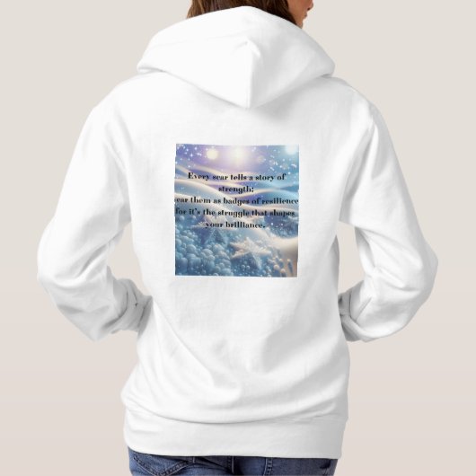 Scars Into Scars - Resilience Affirmation Hoodie (Achterkant)