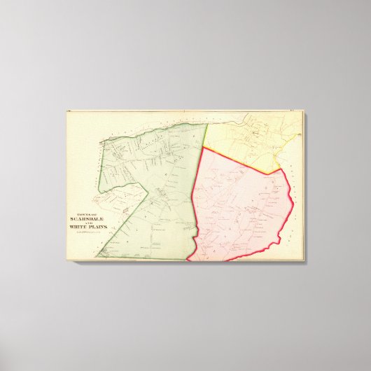 Scarsdale, White Plains, New York Canvas Afdruk (Voorkant)