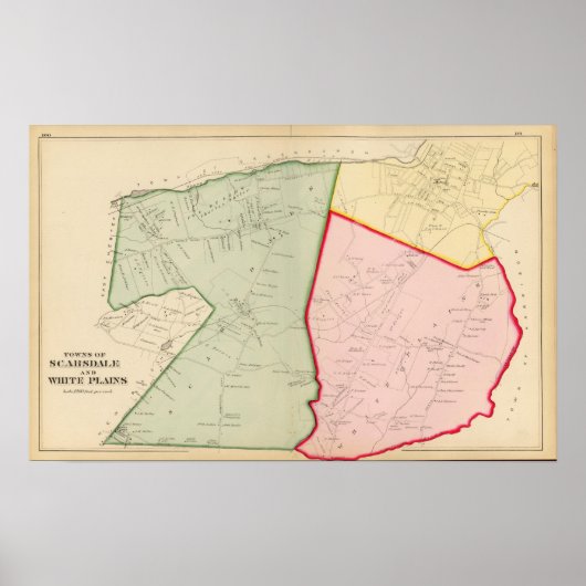 Scarsdale, White Plains, New York Poster (Voorkant)