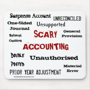 Scary Accounting Accountant Halloween Funny Muismat