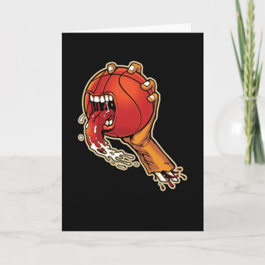 Scary Basketball Kaart (Voorkant)