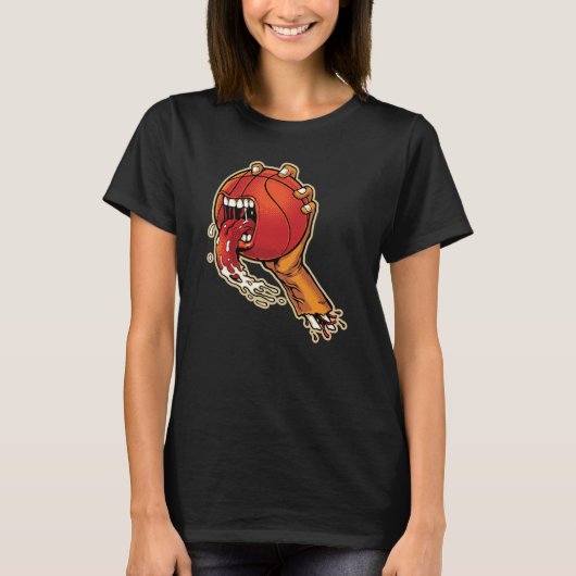 Scary Basketball T-shirt (Voorkant)