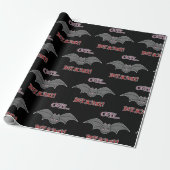 Scary Bat Cadeaupapier (Uitgerold)