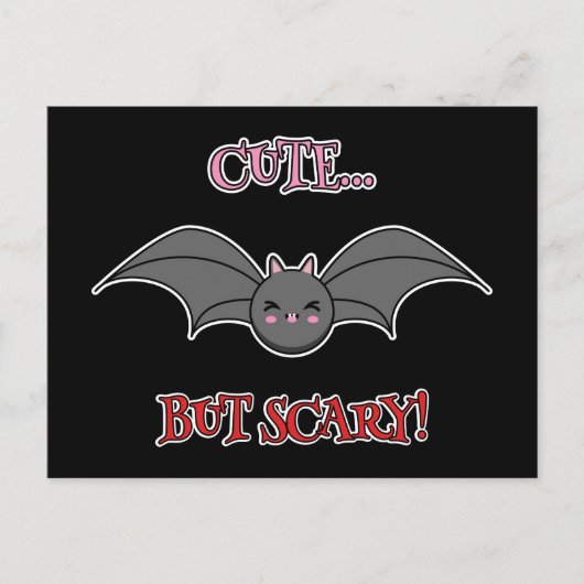Scary Bat Feestdagenkaart (Voorkant)
