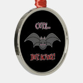 Scary Bat Metalen Ornament (Rechts)