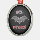Scary Bat Metalen Ornament (Links)