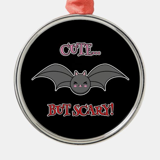 Scary Bat Metalen Ornament (Voorkant)
