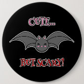 Scary Bat Ronde Button 6,0 Cm (Voorkant)